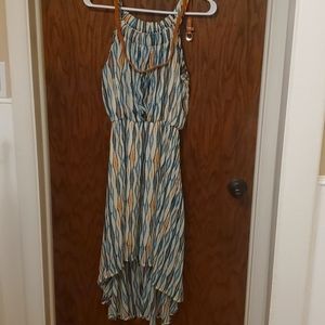 Rock 47 by Wrangler high-low sleeveless sundress with belt size medium